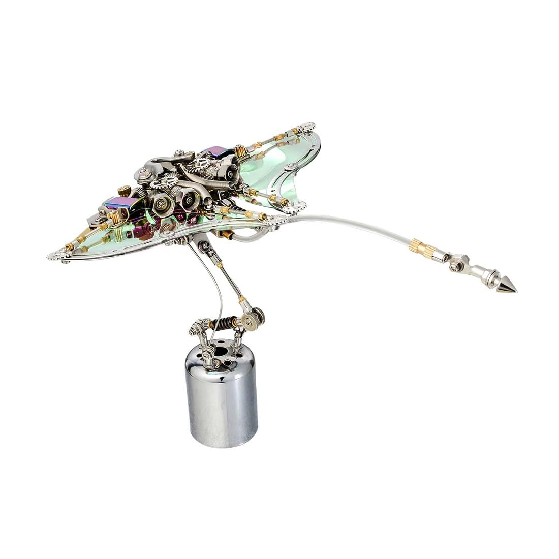 3D Metal Puzzle Space Rover Model Kit, 281PCS 1/23 Scale DIY Assemble Steampunk Mechanical Mars Rover Model, Creative Handcrafted Metal Art Craft Desktop Display & Decoration for Adults