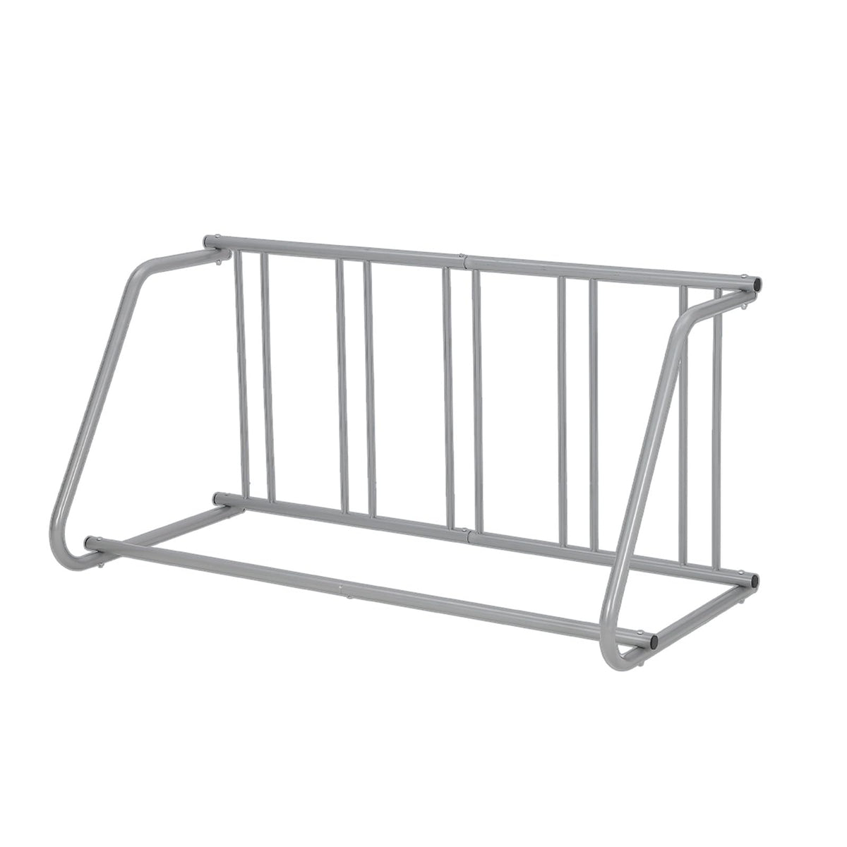 Heavy Duty Double-Sided 10-Bike Floor Rack Organizer – 60" Freestanding All-Steel Two-wheeler Storage Stand – Easy Assembly, Stable Space-Saving Solution for Garage, Street, Yard, Events – Gray
