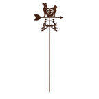 EZ Vane Steel Cat & Dog Love Weathervane with Wind Cups — Post Mount