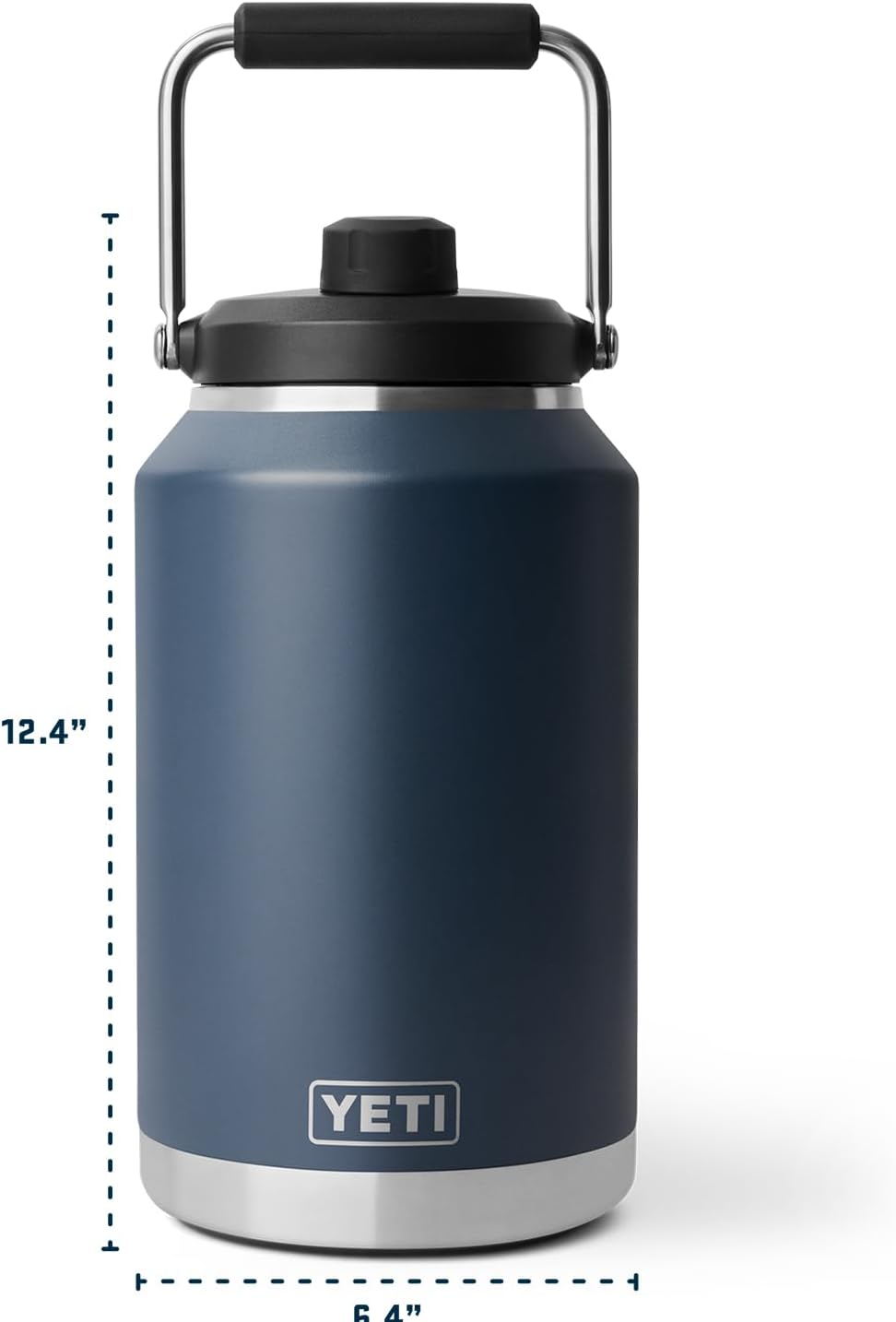 YETI Rambler Gallon Jug 2.0, Vacuum Insulated, Leakproof, Stainless Steel with MagCap, Black