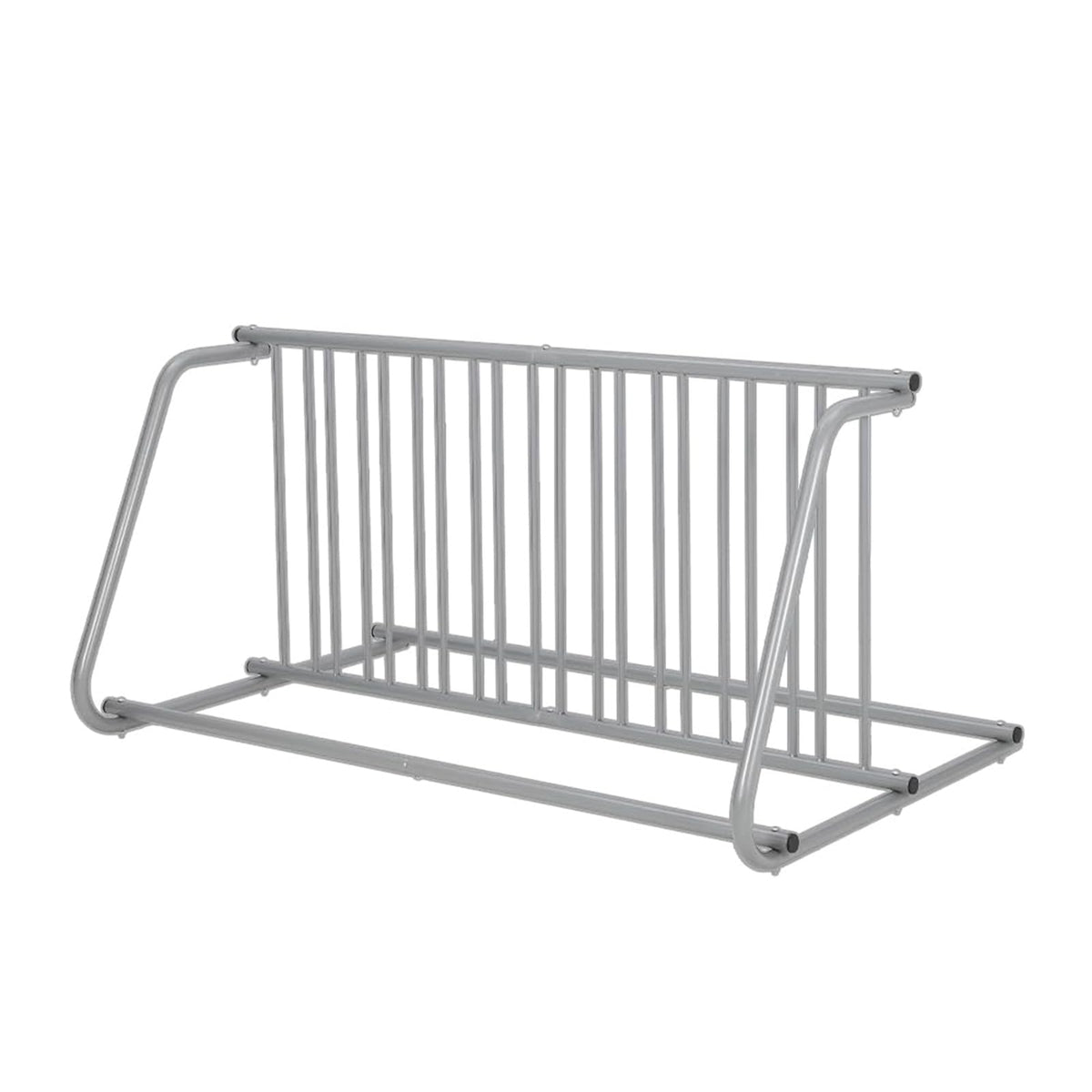 Heavy Duty Double-Sided 10-Bike Floor Rack Organizer – 60" Freestanding All-Steel Two-wheeler Storage Stand – Easy Assembly, Stable Space-Saving Solution for Garage, Street, Yard, Events – Gray