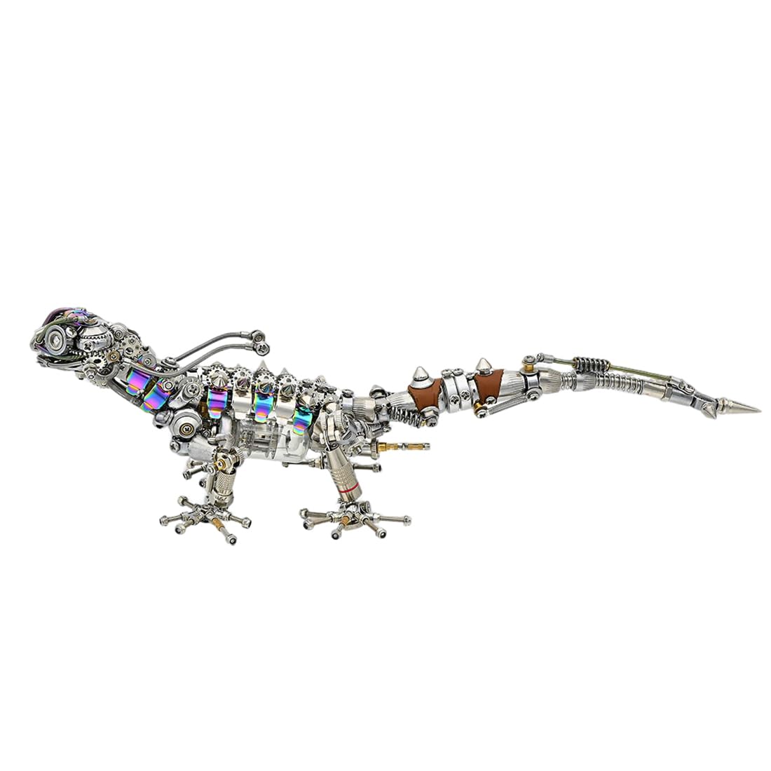 3D Metal Puzzle Mechanical Lantern Fish Model Kit with Color Changing Lamp