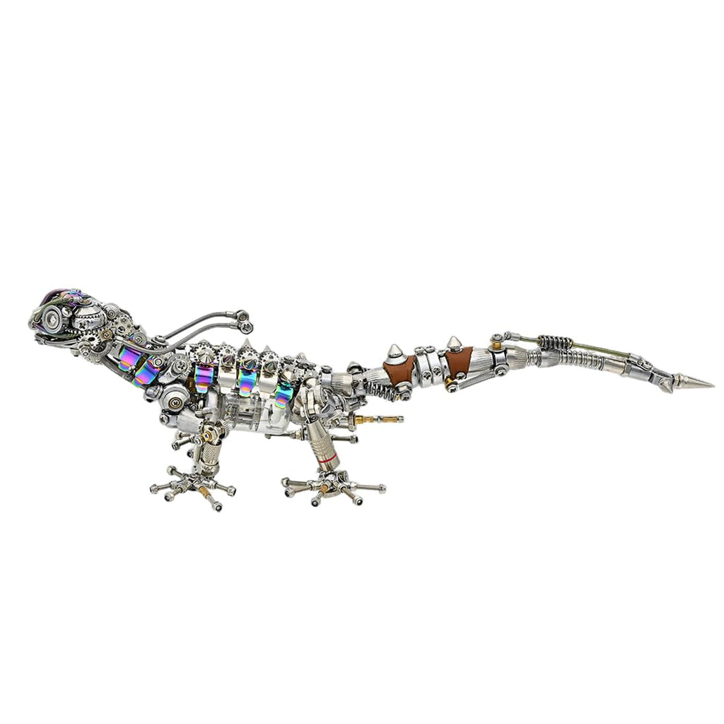 3D Metal Puzzle Snake Model Kit, 1000PCS DIY Assemble Steampunk Mechanical Viper Shadow Cobra with LED Light-Up Eyes, Creative Handcrafted Metal Art Craft Desktop Display & Decoration for Adults