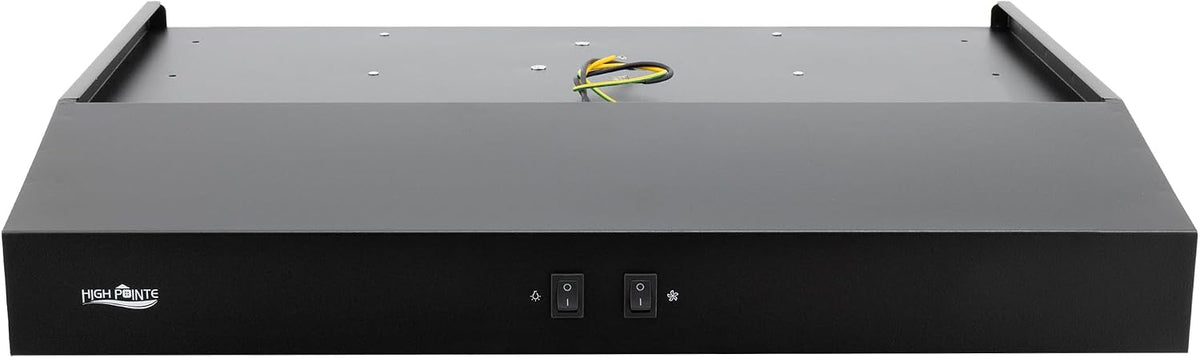 High Pointe 12V Range Hood Stainless Steel Black Finish 22"