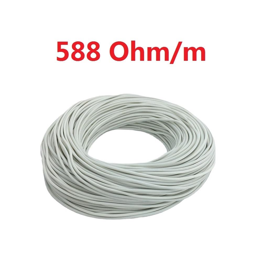 1pc Silicone Rubber Heating Cable - 5V 12V 24V 36V 48V Radiant Heat Wire for Electric Blankets, Cushions, and More(588x100m)