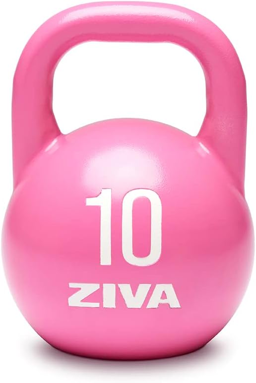 Steel Competition Kettlebells by Steve Cotter - Hard-Wearing Crack-Resistant Powder Surface Coating, 34mm Steel Handle with Non-Slip Super Textured Powder Coating Grip - Avail 6kg - 32kg