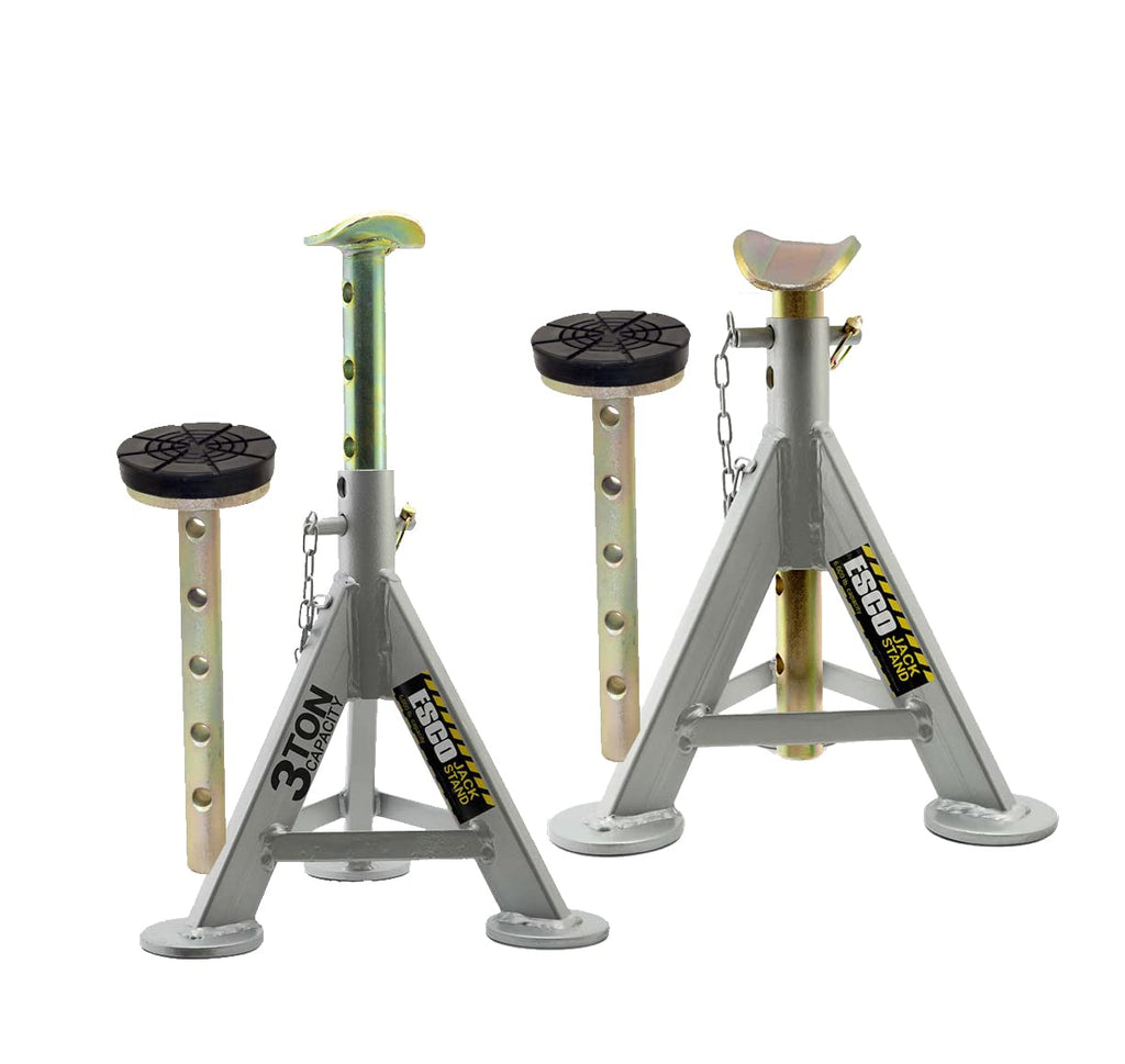 ESCO 3 Ton Performance Shorty Low Profile Jack Stands, 1 Pair
