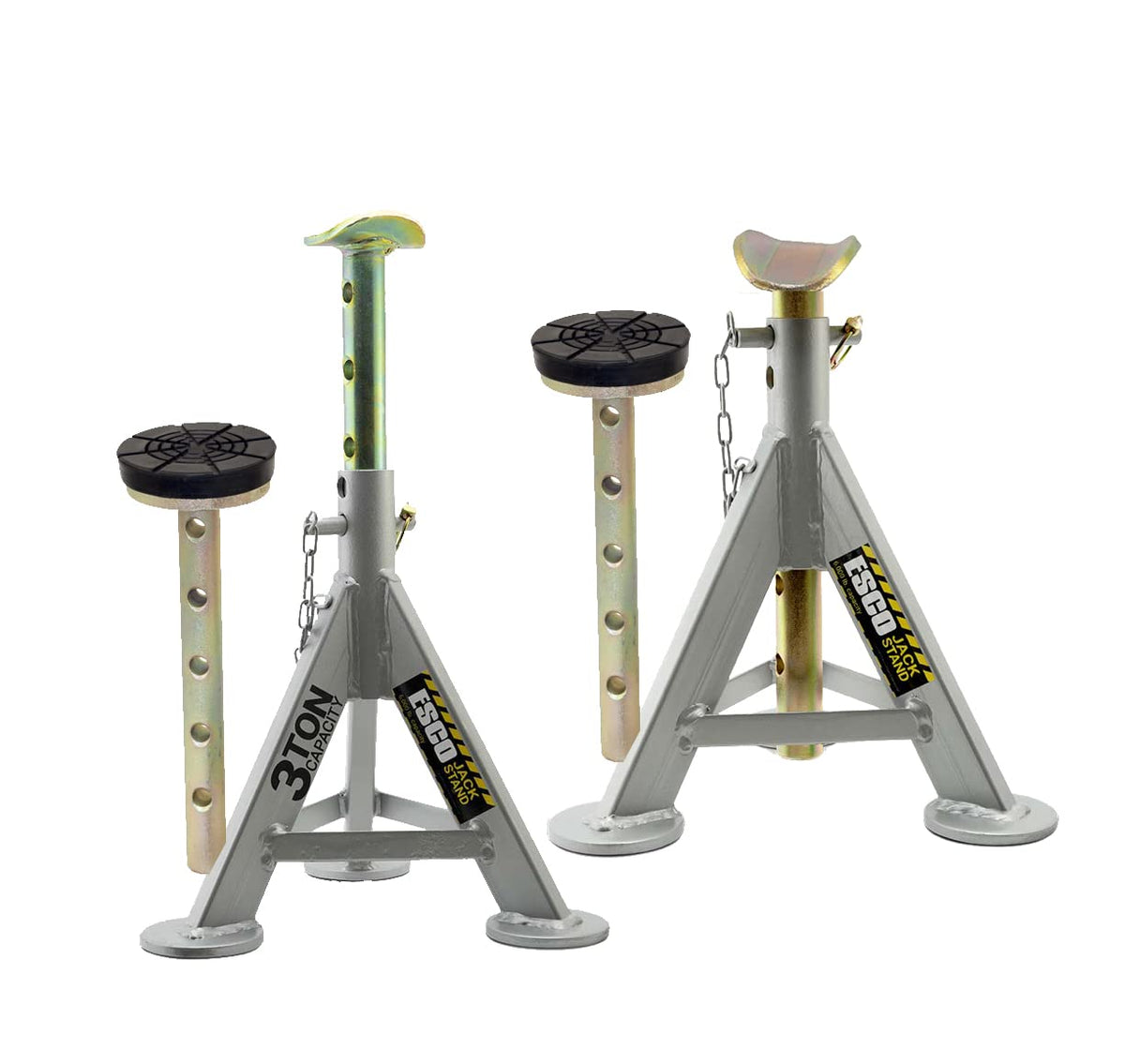 ESCO 3 Ton Performance Shorty Low Profile Jack Stands, 1 Pair