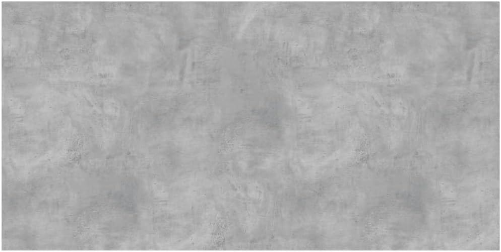 4 Pcs Bookshelf Boards, 39.4" x 19.7" Concrete Grey Engineered Wood Shelving, Minimalist Wall Mounted Display Shelves for Living Room, Matte Finish Storage Boards (Brackets Required)