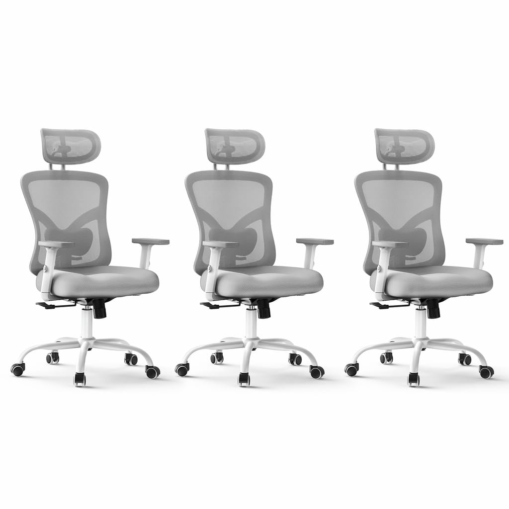 Marsail Ergonomic Office Chair with Lumbar Support and 2D Headrest