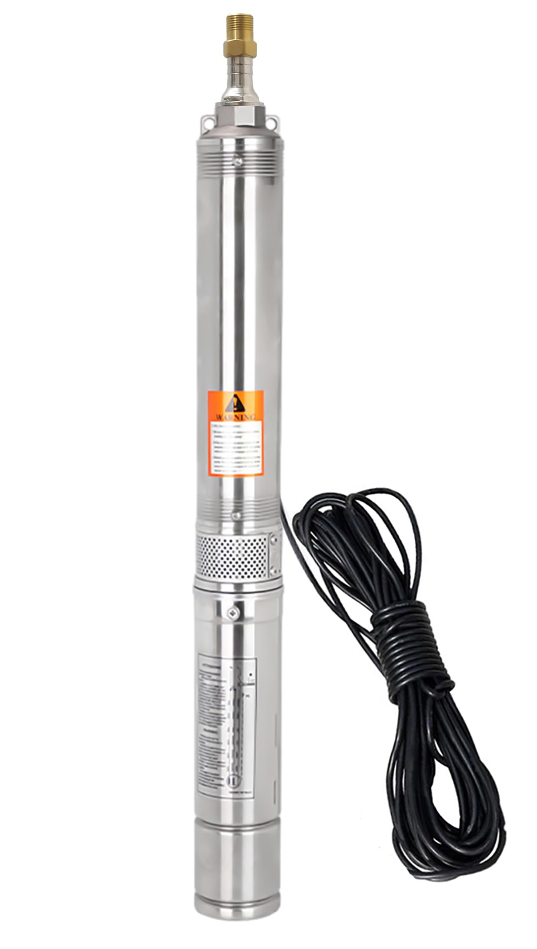4" Deep Well Pump 110v Submersible Well Pump with Control Box with 50ft Power Cord Stainless Steel