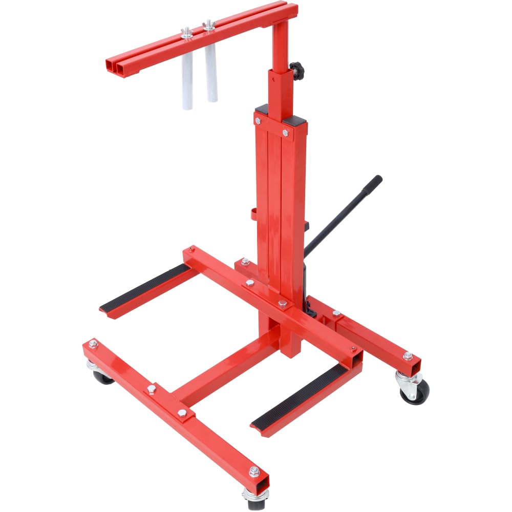 Hydraulic Car Lift, Jack Lifter for Car Door Installation and Removal, Red Steel Mobile Jack Stand with Hoist Dolly, Professional Tool for Garage Workshop, 2025 Upgrade, 1 Pack