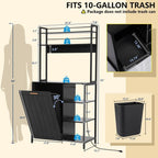 6-Tiers Kitchen Bakers Rack, Microwave Stand Cabinet with Storage