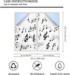 Modern Musical Notes Window Privacy Film 31.5Wx55.1L inch x 2pcs