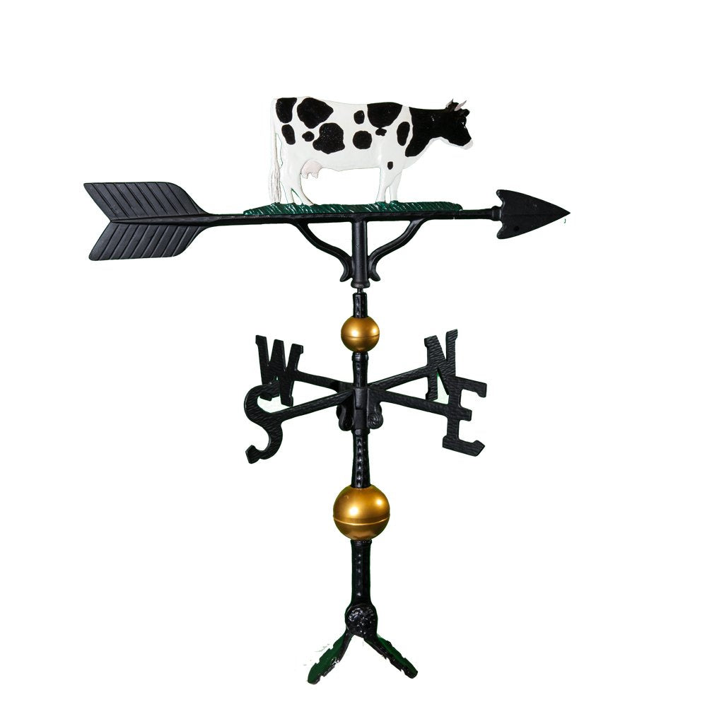 Montague Metal Products Aluminum Cow Roof Weathervane - Black