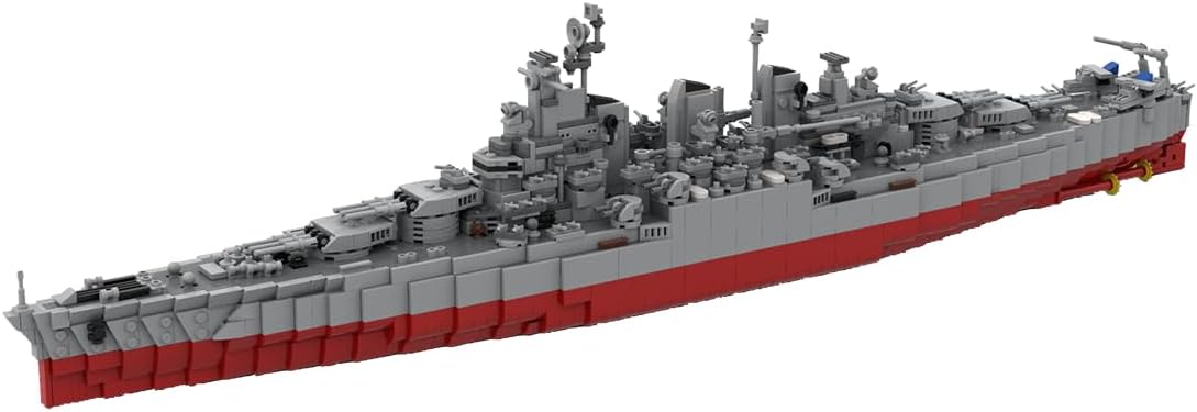 Vermont Battleship Military Building Blocks Set, Collectible United States Navy Battleship Model to Build and Display, Gift Ideal for Military Enthusiasts, G-60429-5 (4011PCS)
