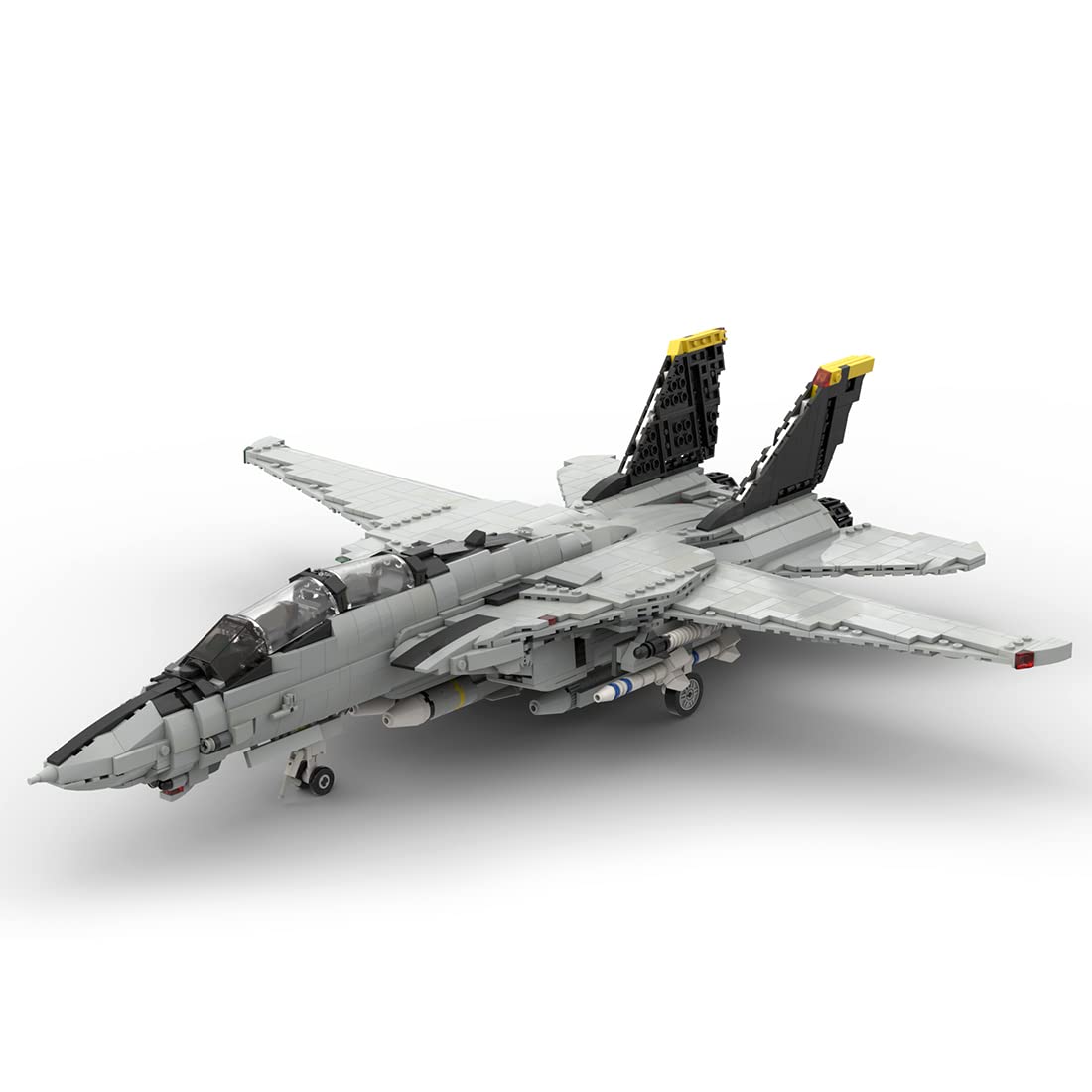FunXylophy F-15 E Fighter Jet Building Block Set, Strike Eagle Model MOC Building Blocks, Military Airplane Jet Model Collection Gift for Military Enthusiasts(1261PCS)