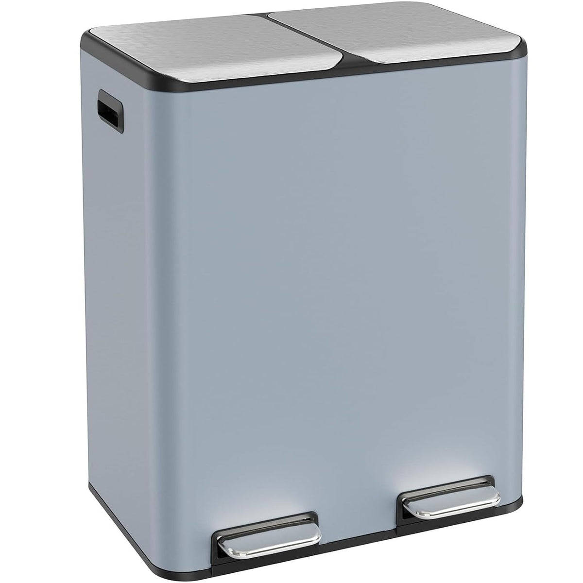 ComfyCorner 16 Gal (2 x 30 L) Dual Trash Can with Odor Control Box