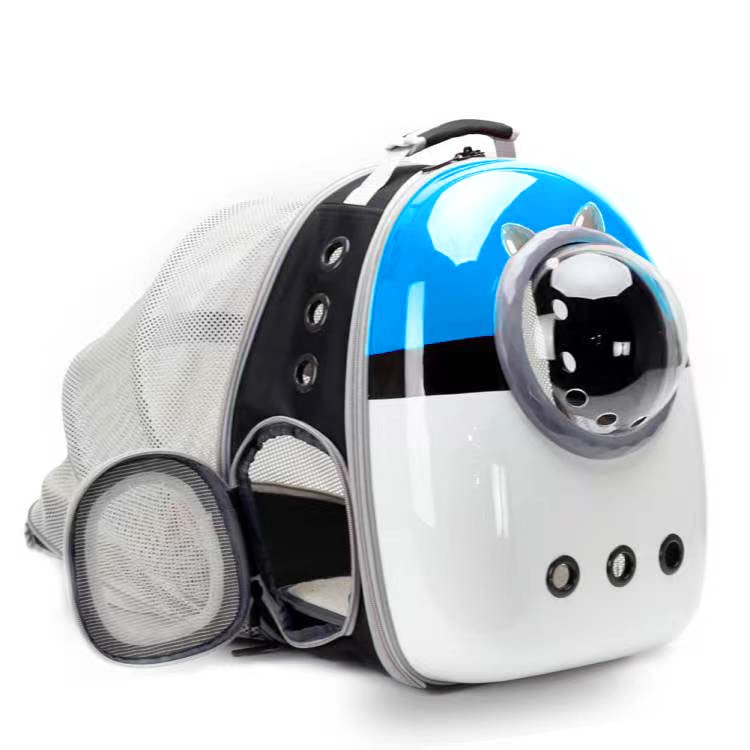 Expandable Cat Carrier Backpack with Catnip Toys, Backpack for Cats Kitten Small Puppy, Airline Approved Cat Bubble Backpack, Space Capsule Astronaut Carrier… (RED BP&Toy, Back Extension)
