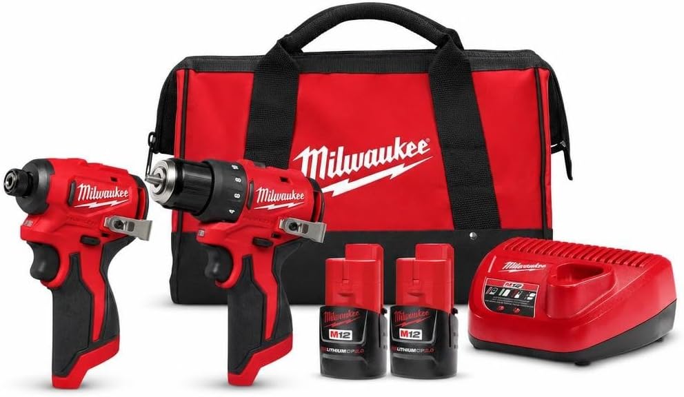 Milwaukee Electric - M12 SUBCOMPACT BRUSHLESS 2-Tool Combo KIT