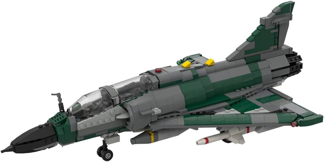 Military Fighter Series Model Block Set, MIRAGE 2000 D Aircraft Model MOC Building Blocks Set, Creative Construction Toy for Adults (1269PCS), AXR3G3R391638P5FCZV6T