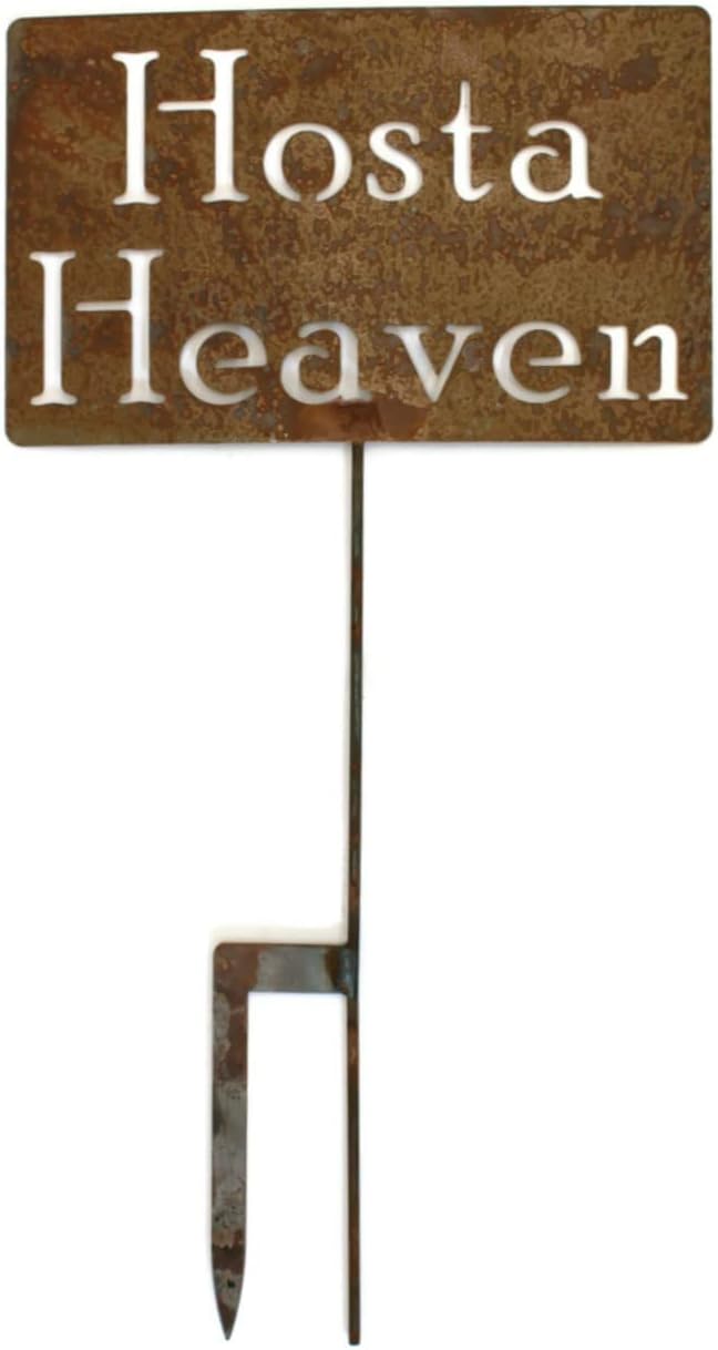 Funny Garden Stake 20 to 33 Inches Tall (Hosta Heaven, Large 28" Tall)