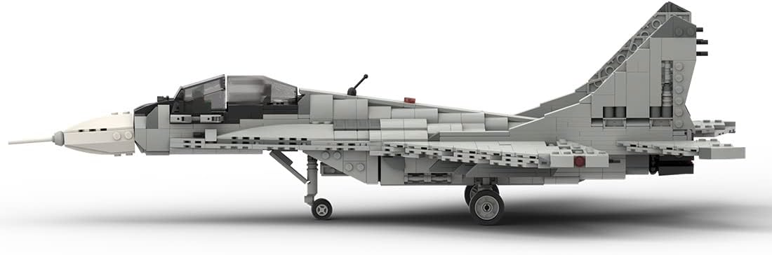 Military Fighter Series Model Block Set, Mikoyan MiG-29 Aircraft Model MOC Building Blocks Set, Creative Construction Toy for Adults (1191PCS), 49 x 32 x 13cm, D62CU38VF63916XJNMF