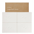 Dorai Home Stone Bath Mat for Bathroom | Quick-Drying Diatomaceous Earth Shower Mat, Non-Slip Natural Stone Modern Bathroom Rugs, Customizable Design | Sandstone, Large - 32.1" x 22.8" x 0.6"