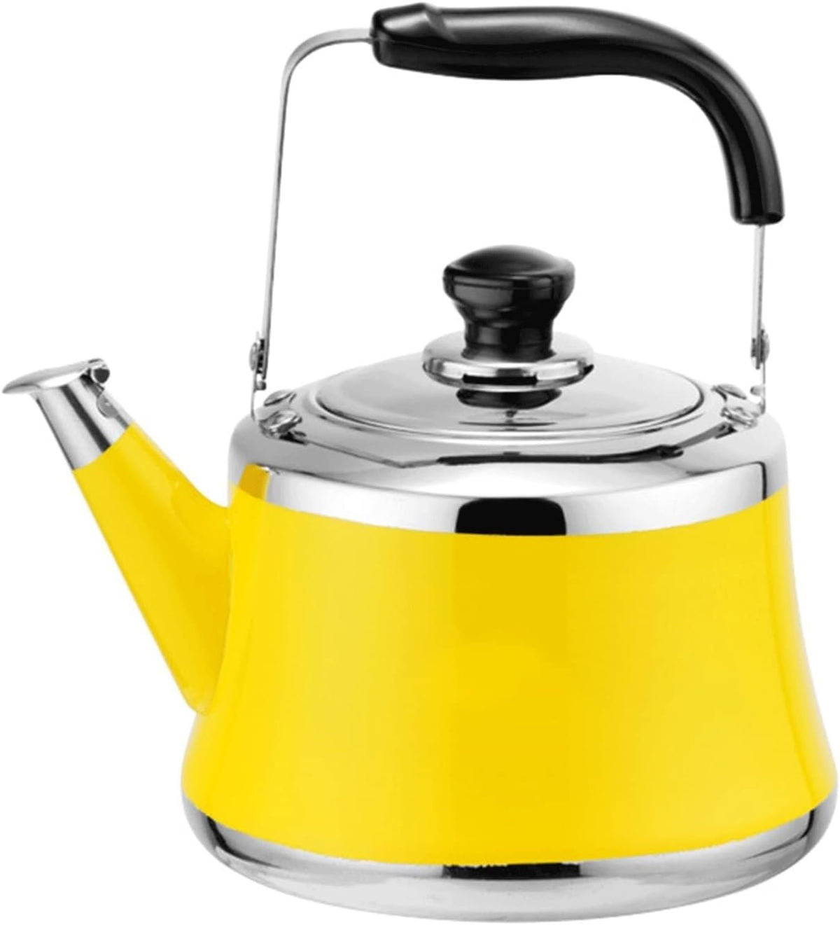 Tea Kettle,Whistling Teafor Stovetop,2 to 5 L Stainless Steel WhistlingTea Pot with Heat Proof Ergonomic Handle(5 liter)