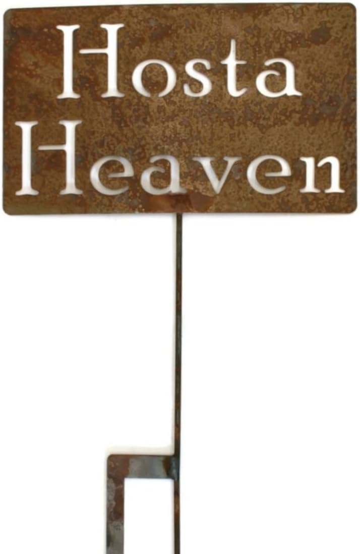 Funny Garden Stake 20 to 33 Inches Tall (Hosta Heaven, Large 28" Tall)