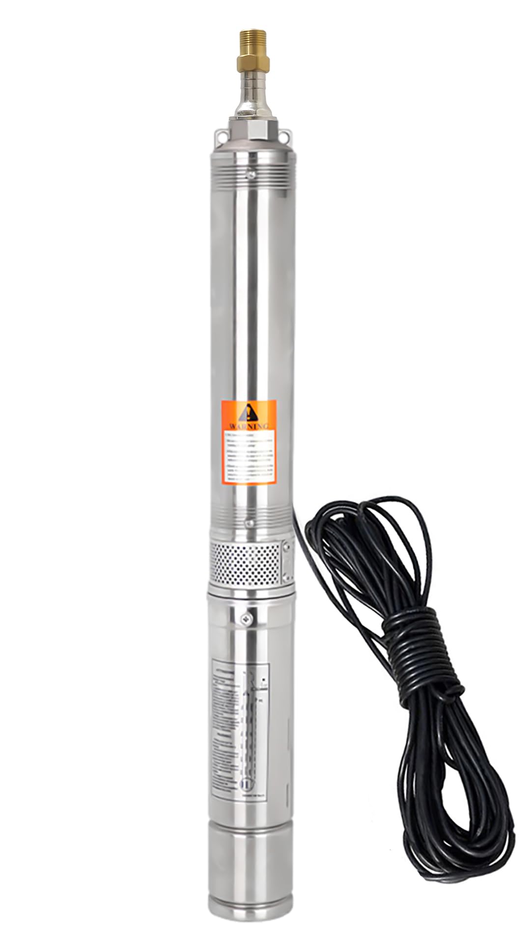 4" Deep Well Pump 110v Submersible Well Pump with Control Box with 50ft Power Cord Stainless Steel