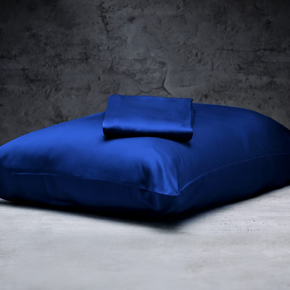 LUXOME Luxury Sheet Set | 100% Rayon (Viscose) from Bamboo | Queen Size - Charcoal | Deep Pockets | 4-Piece Set (Fitted, Flat, 2 Pillowcases)