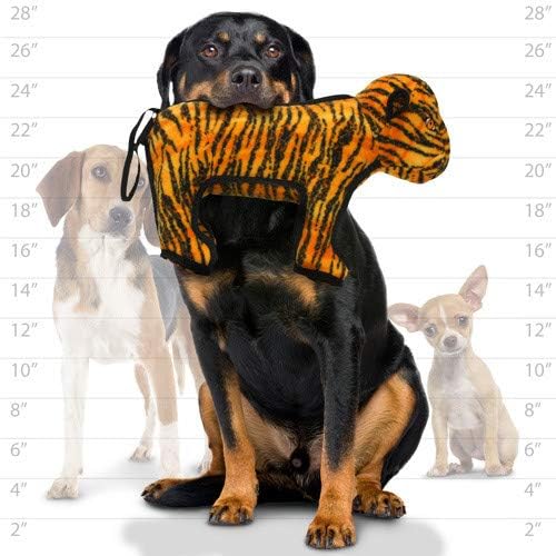 TUFFY® 2 Pack Tiger Ultra Durable Plush Dog Toys