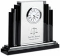 Executive Gift Shoppe Lawyer Personalized Step Design Premier Crystal Clock