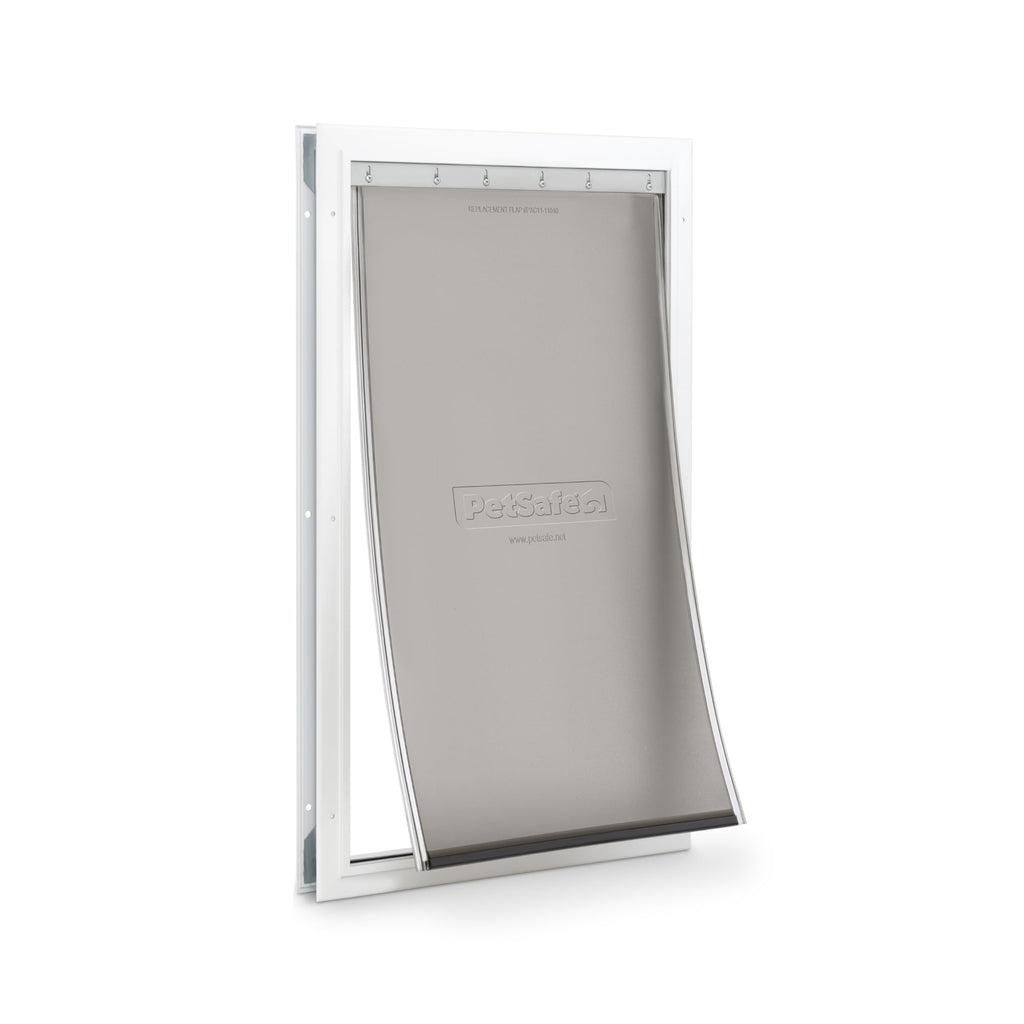 PetSafe Freedom Aluminum Dog & Cat Door, Pets up to 100 lbs, Large, White