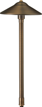 VOLT Max Spread 12V Solid Brass Path Light (25" Tall, 9" Shade), Bronze