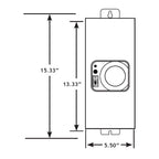 VOLT 300W Slim Line Low Voltage Transformer (12V/15V) with Timer/Photocell