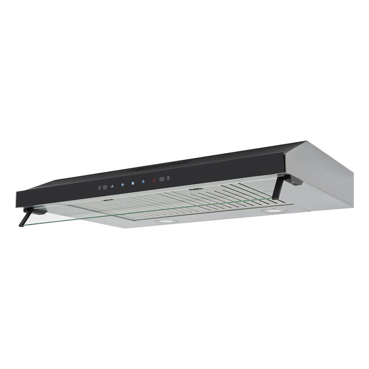 Under Cabinet Range Hood 30In 900CFM Black Ducted/Ductless Range Hoods Kitchen Stove Vent Hood for Kitchen Stainless Steel Range Hoods,3-speed Fan,Touch Control/Gesture Sensing (900CFM-30in)