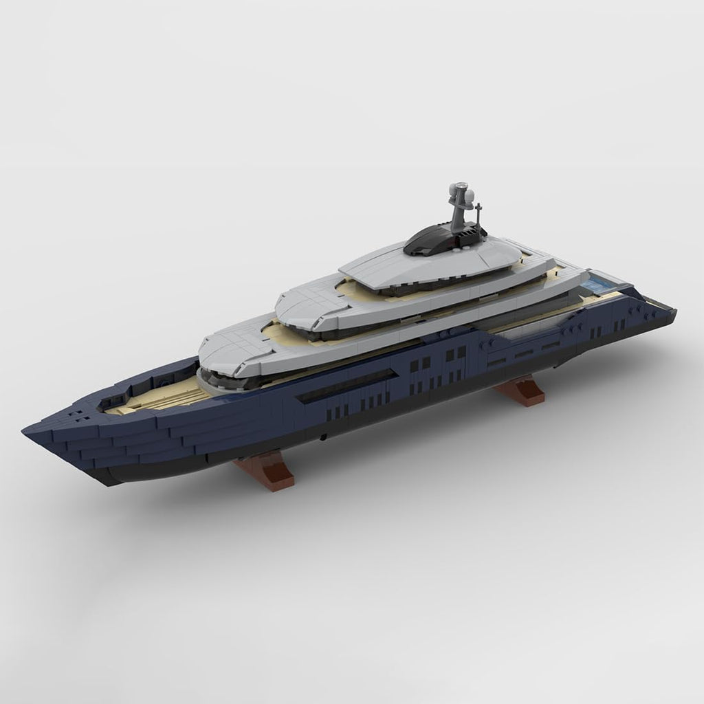 1/200 Yacht Model Building Kit, Mini Ship Series Building Block Set, Creative Interactive Building Toy for Teens and Up (1671PCS+)
