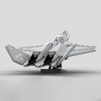 1/35 Scale YF-23 Grey Ghost Fighter Building Blocks Set, Military Aircraft Model Assembly Kits, Collectible Military-Themed Display for Collectors & Enthusiasts, MOC-177282 (2185PCS)