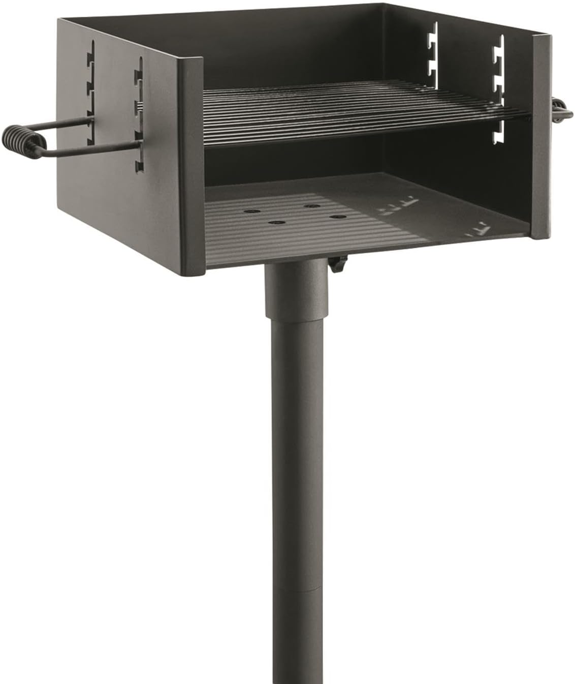 Guide Gear Heavy-Duty Park-Style Charcoal BBQ Grill for Camping, Outdoor Cooking, Backyard, Patio, Camp Grilling Barbecues, 15.5" x 15" x 8.25"h.