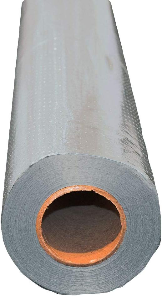 US Energy Products Radiant Barrier Insulation 1000 sqft (4ft Wide) Commercial Grade Perforated No Tear Green Energy Radiant Barrier Reflective Insulation Solar Attic Foil Roof House Wrap SCIF RIFD