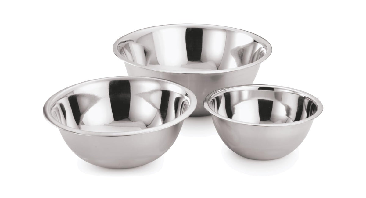 YBM HOME Pack of 1 Stainless Steel Mixing Bowl - Premium Polished Mirror Nesting Metal Bowl for Cooking and Serving, Stackable for Convenient Storage 1195 (0.5 Quart)