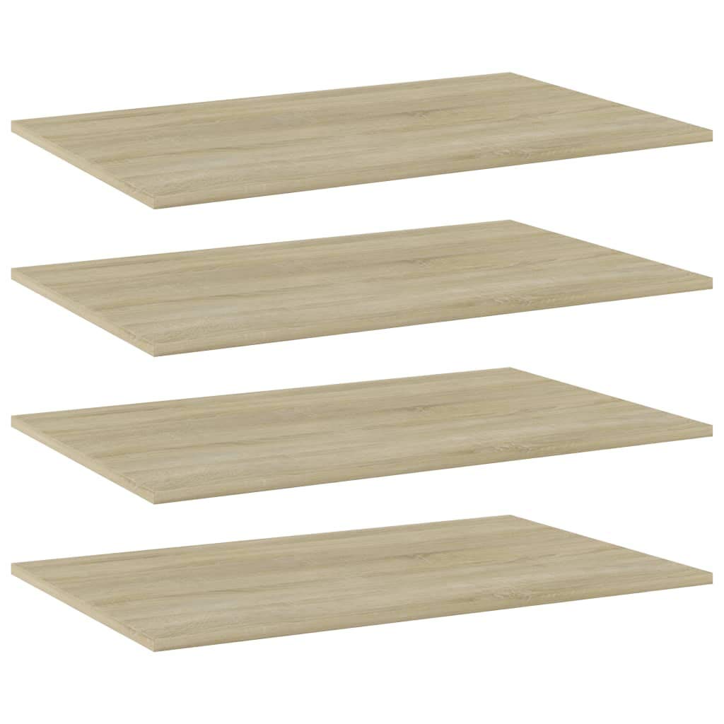 Set of 4 Wall Mounted Floating Shelves 39.4 x 19.7 in Concrete Grey Engineered Wood Decorative Display Storage Ledge for Living Room