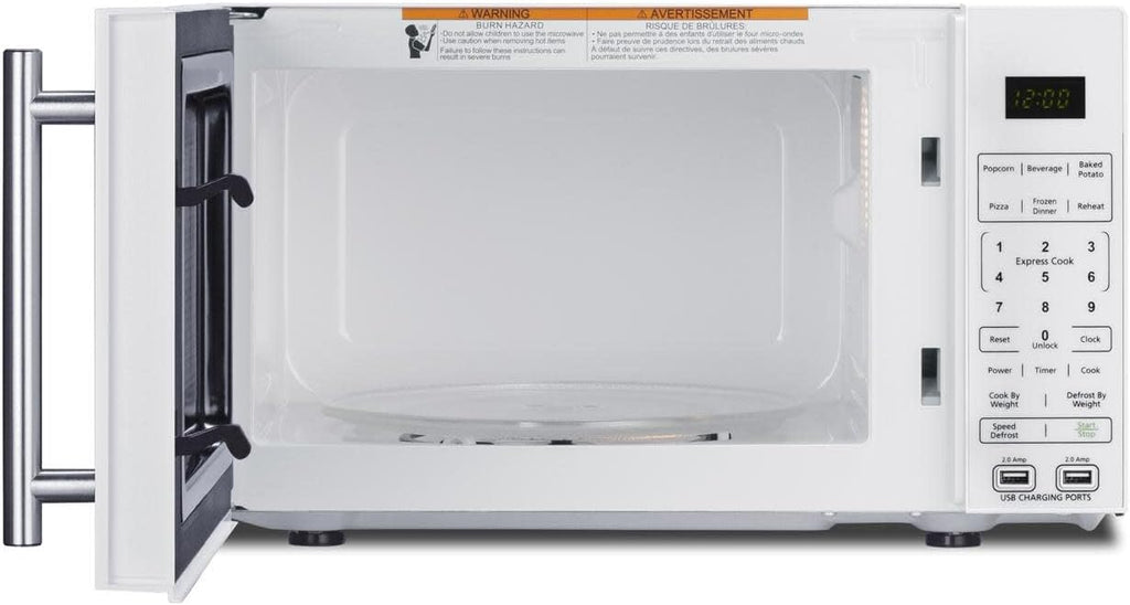 Compact Microwave with USB Charging & Allocator by Summit
