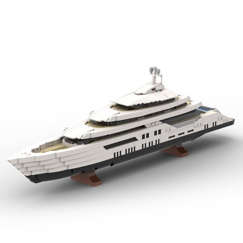 1/200 Yacht Model Building Kit, Mini Ship Series Building Block Set, Creative Interactive Building Toy for Teens and Up (1671PCS+)