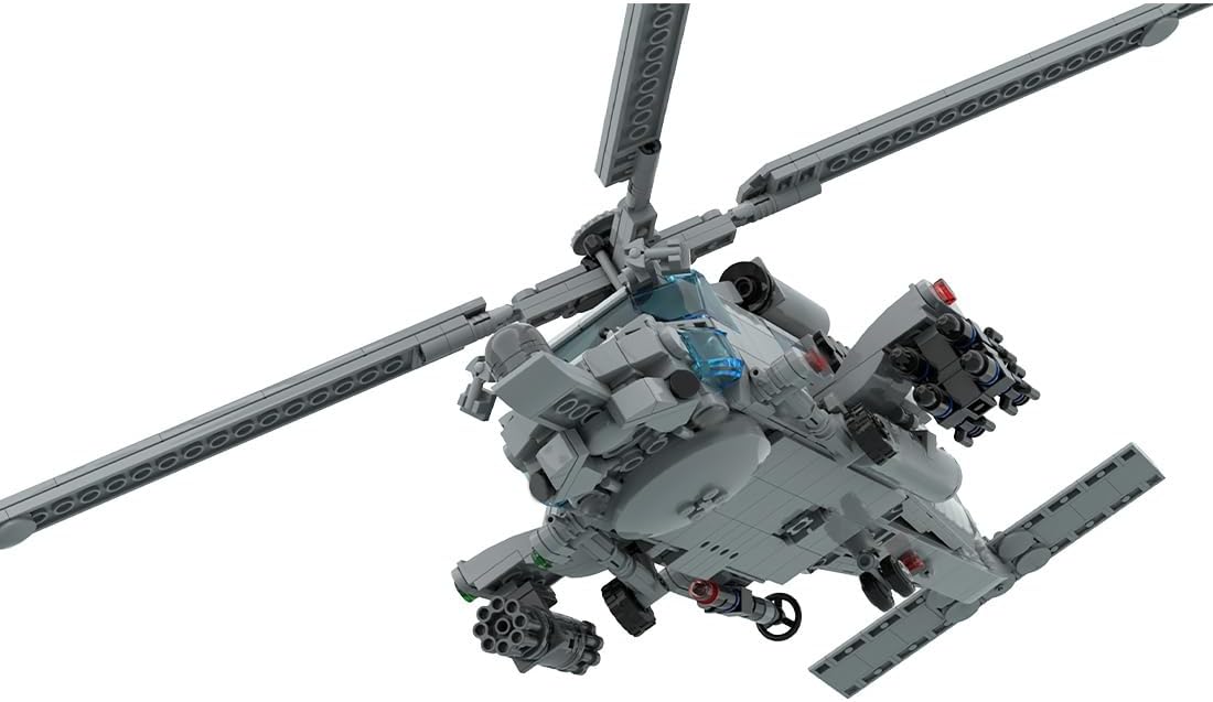 Helicopter Building Kit, MH-60R Seahawk Military Helicopter Model Toy Sets, Creative MOC Building Blocks for Adults (1252PCS)
