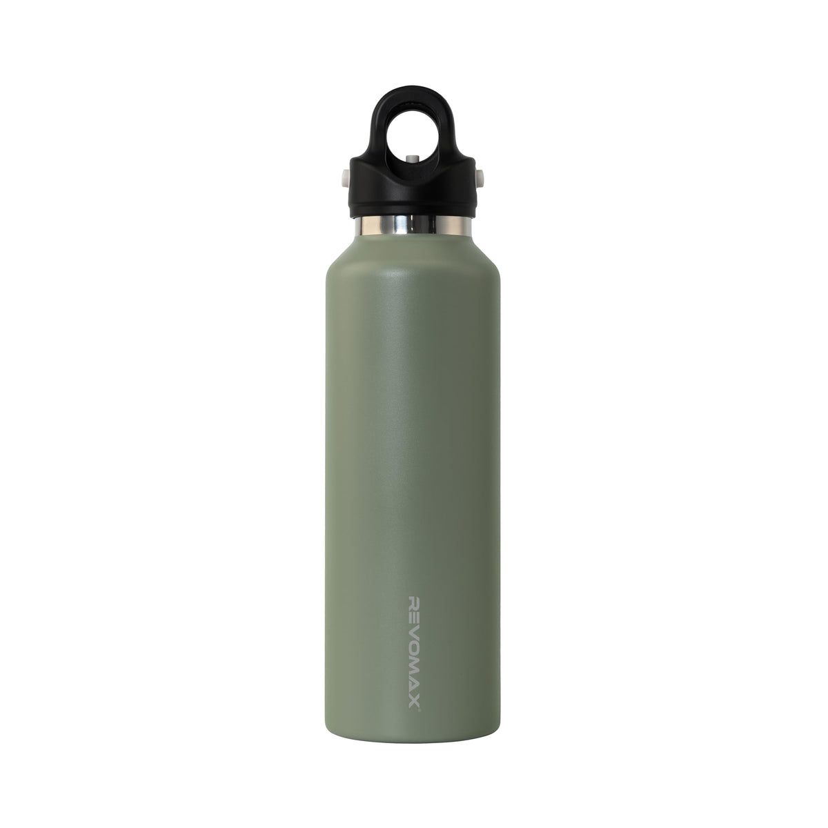 Revomax Titanium Series 20oz (592ml) Insulated Water Bottle, One-Hand Flash Release, Double Wall Vacuum Flask, 36H Cold 18H Hot, Leakproof, BPA Free, Lightweight for Gym, Travel, School - Oxidized