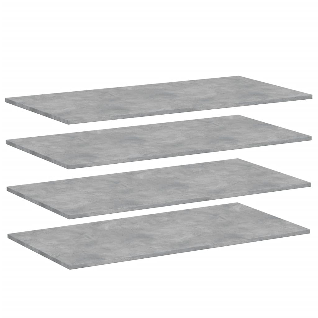 8 Pcs Wall-Mounted Shelf Boards, 15.7 x 15.7 Inch Square Bookshelf Boards, Engineered Wood Display Shelves with High Gloss Black Finish for Home Office Study Storage and Organization
