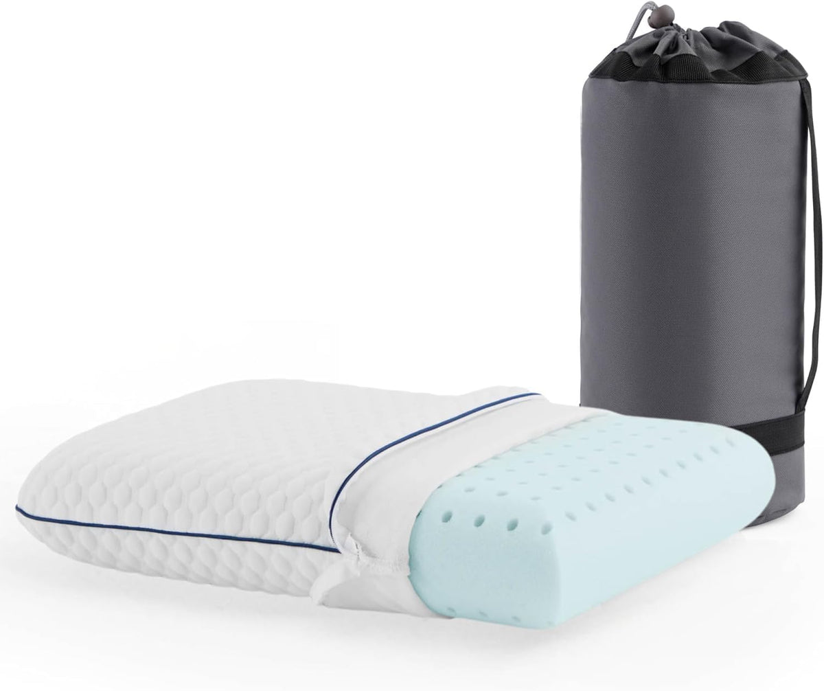 Weekender Cooling Gel Memory Foam Pillows for Sleeping – King Size, Set of 2, Ventilated Cooling Pillows for Side & Back Sleepers, Neck & Shoulder Support, Medium Firm, Washable Cover
